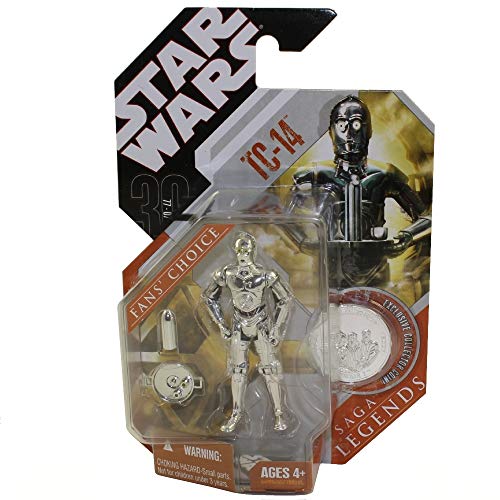 Star Wars Saga Legends TC 14 Action Figure w/ plastic silver coin