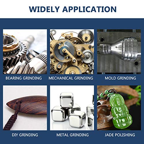 UEETEK 100 stücke 3mm Schaft Schleifdorn Montiert Schleifen Polierwerkzeug (Rosa)