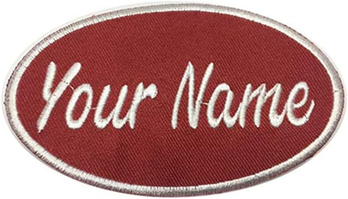 Customized Embroidery Name Patch, Personalized Number Label, Custom Multiple Clothing Bags, Vest, Jacket, Work Shirt ID (2 Pieces) 24in
