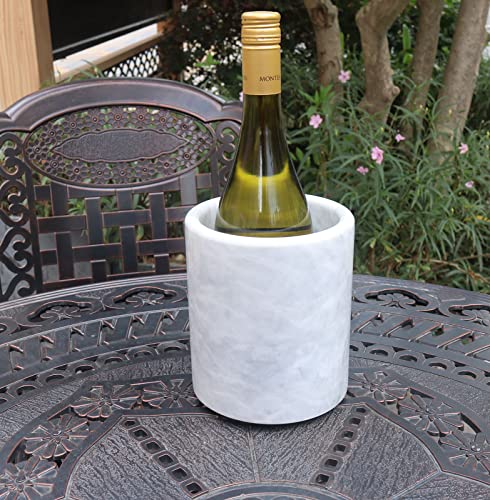 Hillspring Marble Kitchen Utensil Holder For Countertop, Weighted Organizer Crock With Protective Padded Base, Wine Chiller Bucket #TOP4
