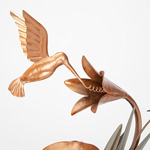 Bits And Pieces - Indoor Hummingbird Lily Fountain - Zen Tabletop Water Fountain #TOP4