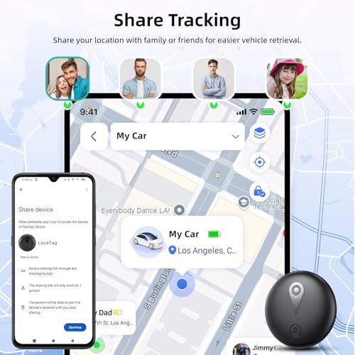 GPS-Tracker für Fahrzeuge Kompatibel mit Built in App (iOS&Android) Echtzeit Smart Tracker Tags Globale Abdeckung Verstecktes Auto Ortungsgerät Keine monatliche Gebühr oder Abonnement