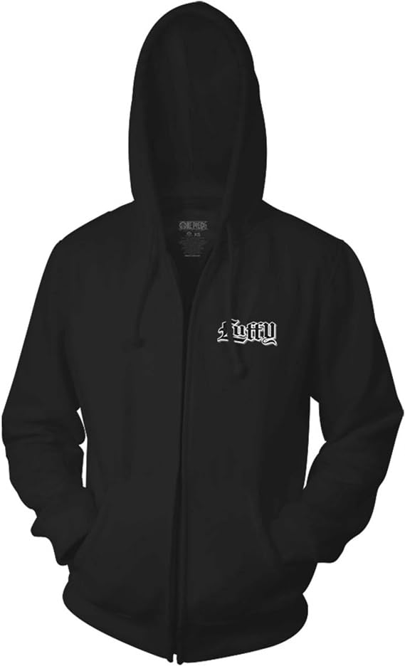 Ripple Junction One Piece Adult Luffy Straw Hat Fleece Zip Hoodie