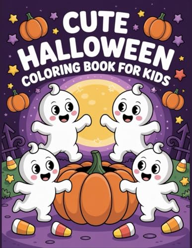 Cute Halloween Coloring For Kids: Fun Halloween Coloring Book for Kids — Great Gift for Boys and Girls!