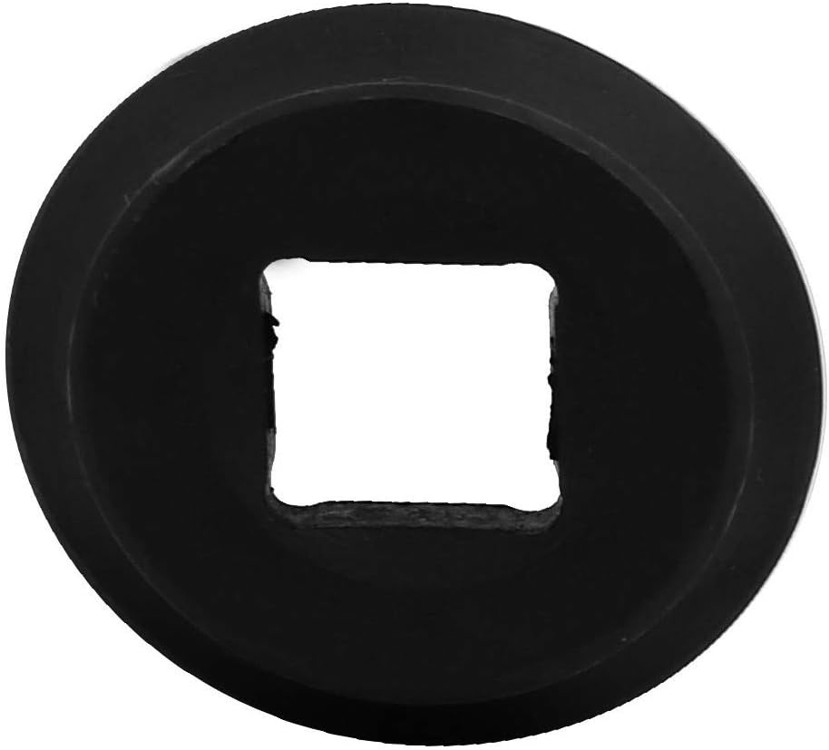 New Lon0167 1/2-inch Square Drive 26mm Inner Hex 78mm Length CR-MO Steel Black Impact Socket 2pcs(1/2' Square Drive 26mm Innensechskant 78mm Länge CR-MO Stahl schwarz Impact Socket 2St