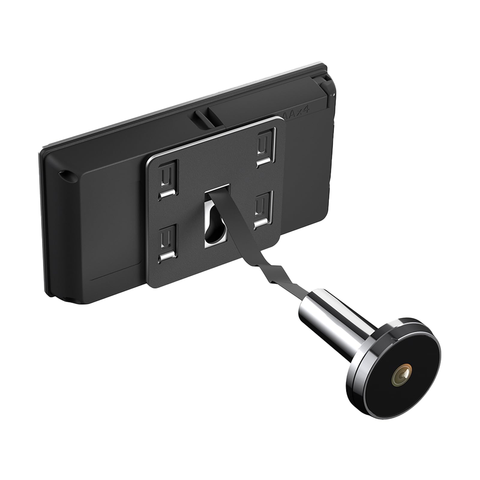 Türspion Kamera, 3.5" LCD, 120°, Zinklegierung, 4xAAA | 2MP,720P,170° Weitwinkel,verdeckt,Einlochmontage,13-28mm Bohrung,35-100mm Tür,PIR,Bewegungsmelder,ABS,0.5W,12cm,0.18kg