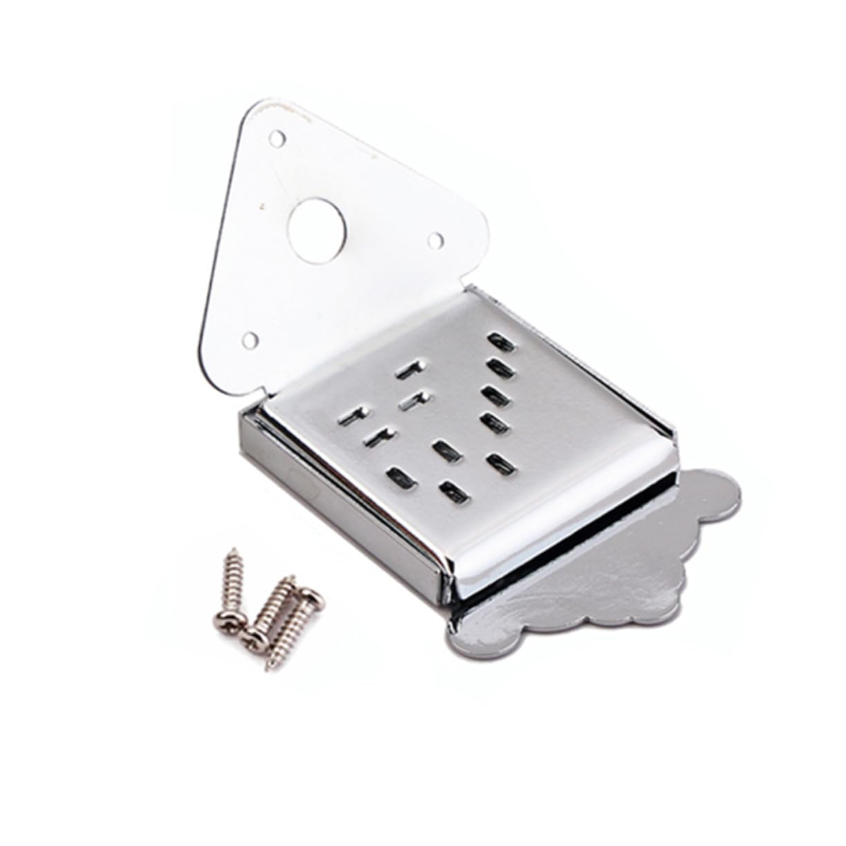 HEMOTON Mandolin Tailpiece Triangle Shape Metal Construction Improve Tone and Volume