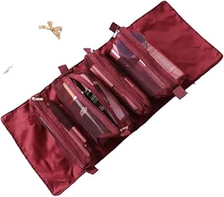 حقيبة مكياج متعددة الوظائف 4×1 – تصميم قابل للفصل والطي للسفر وتنظيم مستحضرات التجميل باحترافية P (نبيتي)