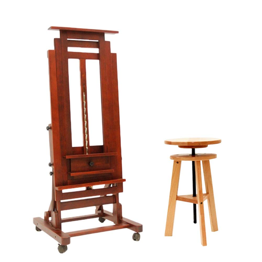 NGDFGR Easel Easel Larger Studio Easel Adjusts Flat Position For Watercolors Display For Posters Artists Craft Box,