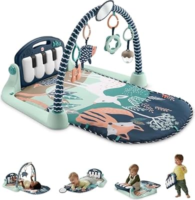 Fisher-Price Gimnasio-Piano pataditas Alfombra de Juego para bebés con Juguetes Musicales y sensoriales para recién Nacidos y niños pequeños, Azul Marino y Beige, JMN75 | Ya disponible en tu tienda friki favorita! En mundofriki.es! Fisher-Price Gimnasio-Piano pataditas Alfombra de Juego para bebés con Juguetes Musicales y sensoriales para recién Nacidos y niños pequeños, Azul Marino y Beige, JMN75 | Ya disponible en tu tienda friki favorita! En mundofriki.es!