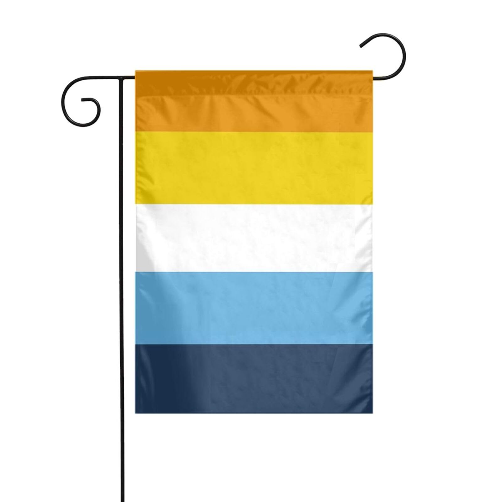 Orange Blue Aroace Flag Garden Flag 12x18 Inch Double Sided Outdoor Flags Welcome Banners For Party Yard Decor