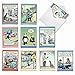 M6464OCB Very Bizarro: 10 Assorted Blank All-Occasion Note Cards Featuring an Assortment of Favorite and Funny Bizarro by Dan Piraro Cartoons,w/White Envelopes.