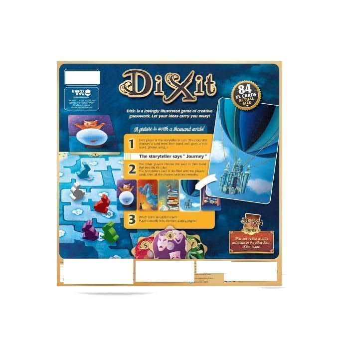 Image of Dixxit Family Board Game for Kids & Adults | Creative Storytelling Card Game | 3-8 Players | Fun Family Party Game | Ages 15+