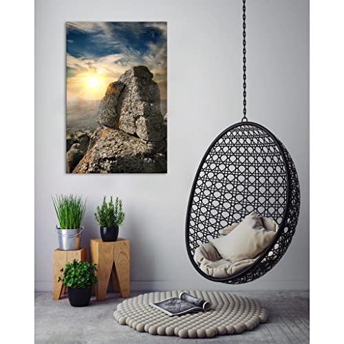 Tableau nature phosphorescent 80x120cm déco salon moderne - 3