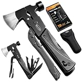 RoverTac 19-in-1 Multi-Tool Axe with Knife, Hammer, Saw, Screwdrivers, Bottle...
