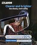 LANON Anti-Fog Safety Glasses,3X Times ANSI Z87.1 Double-sided Antifog Safety Goggles with Adjustable Temples, Scratch Resistant,Side Protection, Clear Protective Eyewear, Lab Goggles