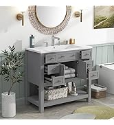 Amazon.com: yoptote 30/36 Inch Bathroom Vanity with Sink,Modern ...