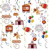 AUNGCSHE Decoration Carnaval Clown, Guirlande Spirale Colorée avec Motifs de Clown pour Decoration Carnaval, Les Décorations de Cirque, Les Anniversaires et Les Mariages (Couleur 30)