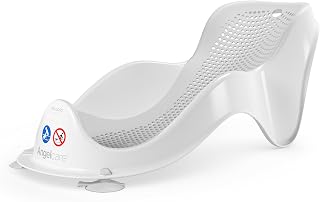 Angelcare ergonomischer Badesitz für die Baby-Badewanne Light Grey, angenehm weiche Liegefläche, aufhängbar