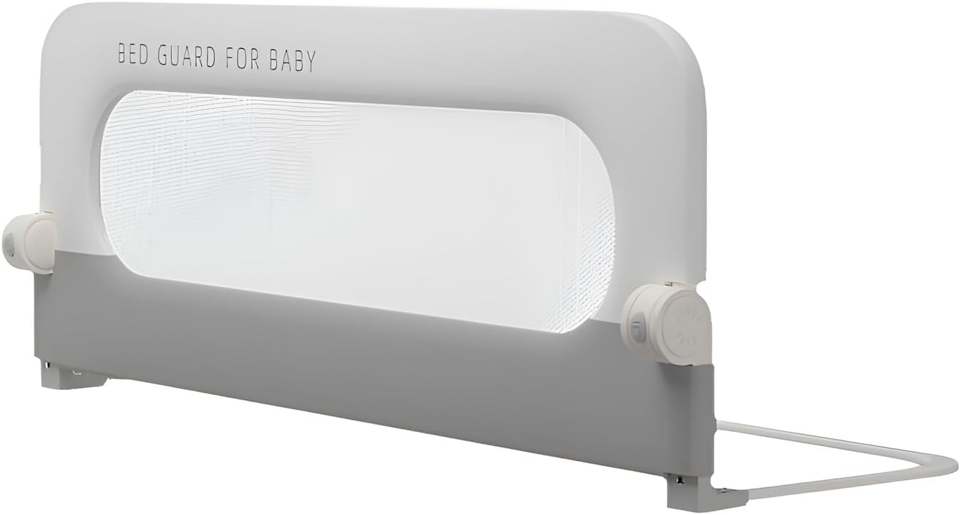 [EterLens]【全折りたたみ】ベビーガード ベッドガード 折りたたみ式 取り付け簡単 穴あけ不要 U字フットで安定 赤ちゃん落