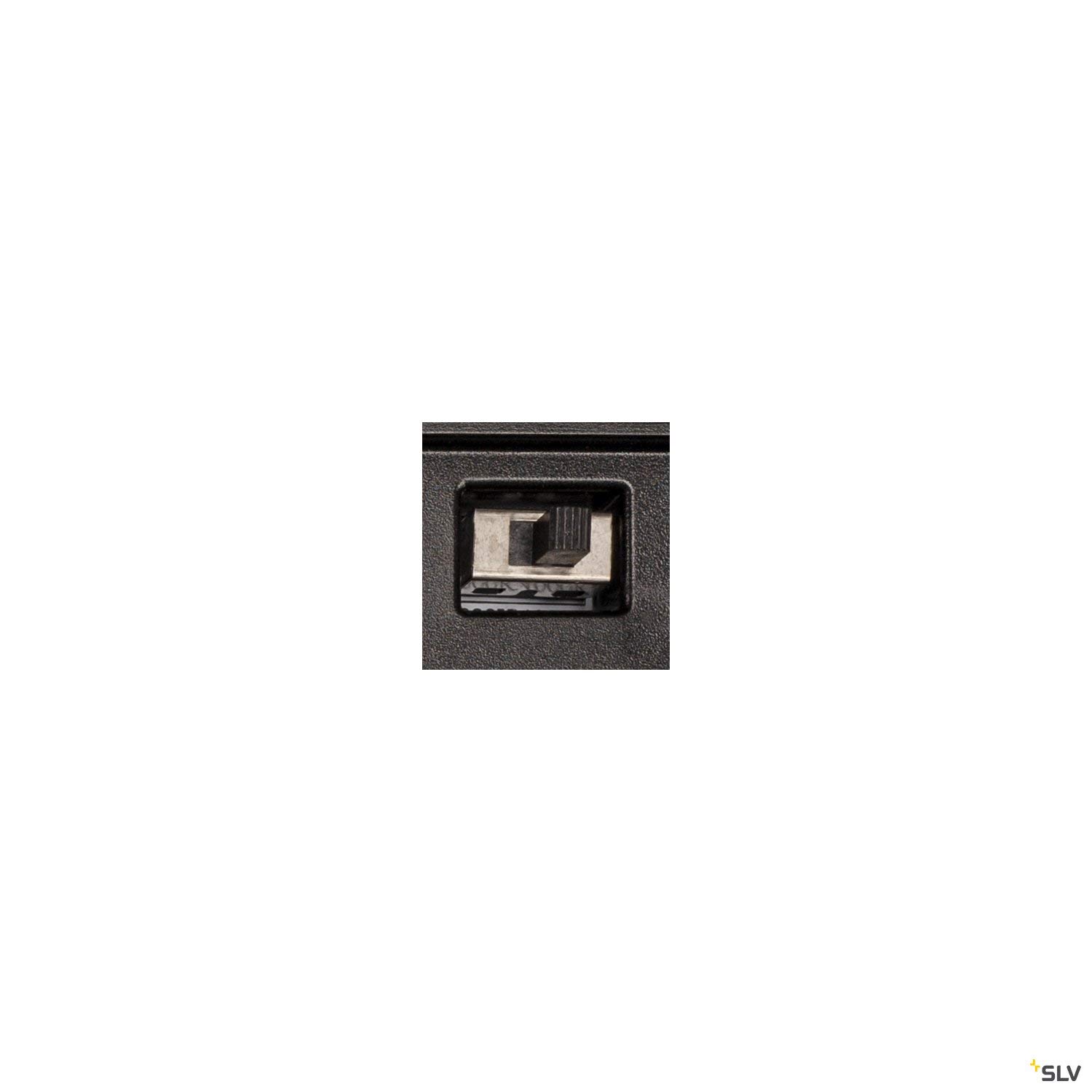 SLV Natynkowa lampa ścienna SLV L-LINE OUT WL/oświetlenie ścian, ścieżek, wejść, zewnętrzny spot LED, natynkowa lampa outdoor, lampa ogrodowa / IP65 3000/4000K 7W 500 / 570lm antracytowa