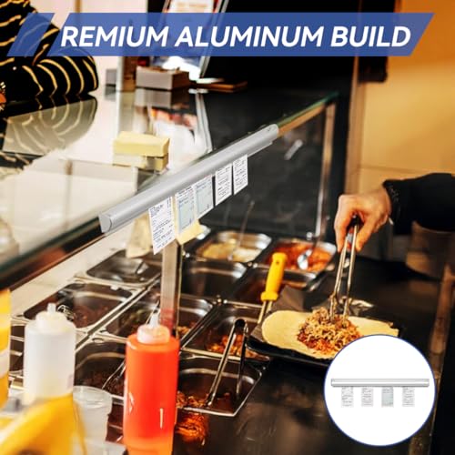 Image of 2 Pack Ticket Holders Receipt Holder for Restaurant, No Drill Restaurant Order Ticket Holders for Kitchen Office Walls Refrigerator Home Pubs Bars Cafes(12 Inch)-Sliiver