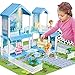 TOY Life Blue Princess Doll House Doll House 3-5 Year Old Girls Doll House Furniture Dream House Toy for Girls Kids Two Floor Dollhouse, Baby Doll House & Dollhouse Accessories