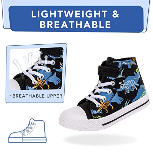 Funcoo Plus Boys And Girls Canvas Sneakers Toddler-Kids High Top Shoes #TOP2