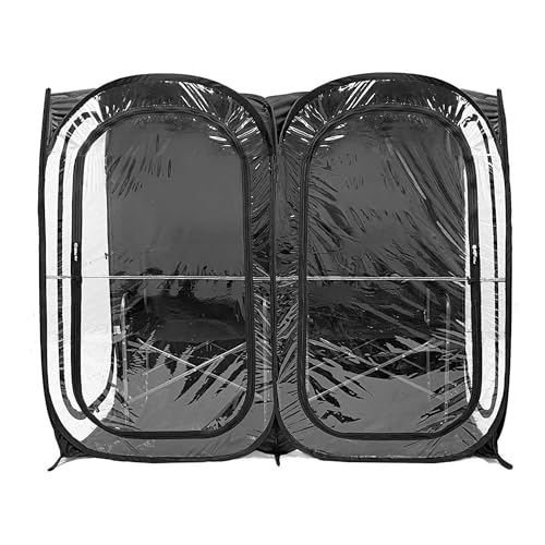 WeatherPod® The Original Shark Tank Side-by-Side™ Pop-Up Pod - Stay Warm, Dry, and Out of The Sun - Weather Pod for Sports, Rain, or Wind - Set Up in Seconds - (Black, 72