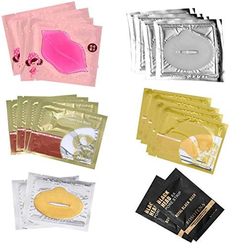 CCbeauty 20-Pack Collagen Crystal Lip Mask Eye Mask Nose Blackhead Mask Care Gel Mix Package