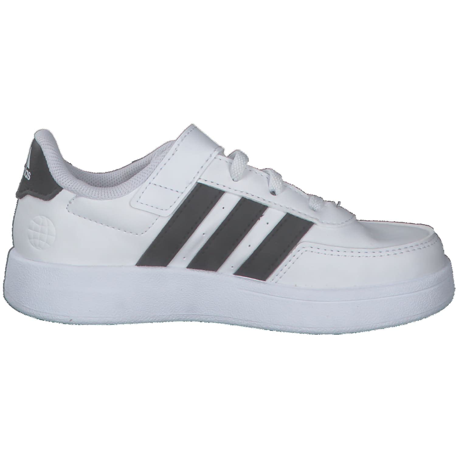 adidas Unisex niños Breaknet Lifestyle Court Elastic Lace and Top Strap Shoes, Cloud white/core black/core black, 33 EU