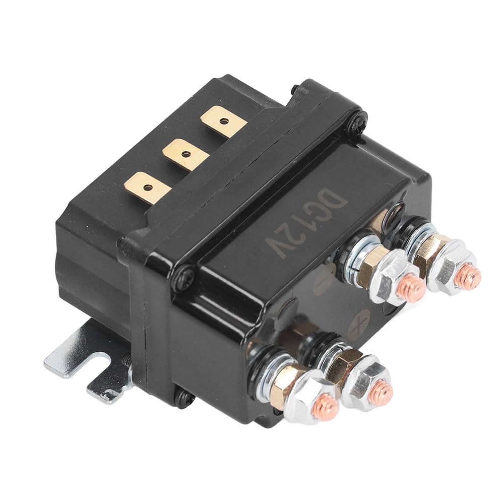 Sarini Relè per verricello con Controller, Kit Telecomando Wireless per verricello 12V 250A Interruttore contattore relè per verricello per Veicoli industriali