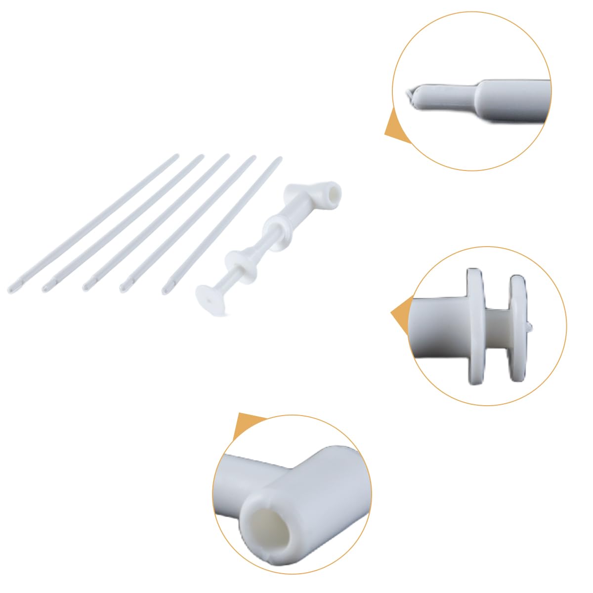 30 Varillas De Repuesto Para Molinillos De Viento, Para Jardín, Manualidades, Proyectos De Molinos De Viento, Varillas De PVC.
