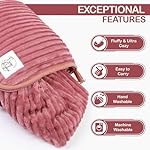 Premium Travel blanket pillow - XL 50"x70" | 2 in 1 Travel Blanket Airplane Compact with Bag having Hand Luggage Sleeve & Backpack Clip | Roadtrip, Hiking and long flight must haves | Airplane Comfort - Image 4