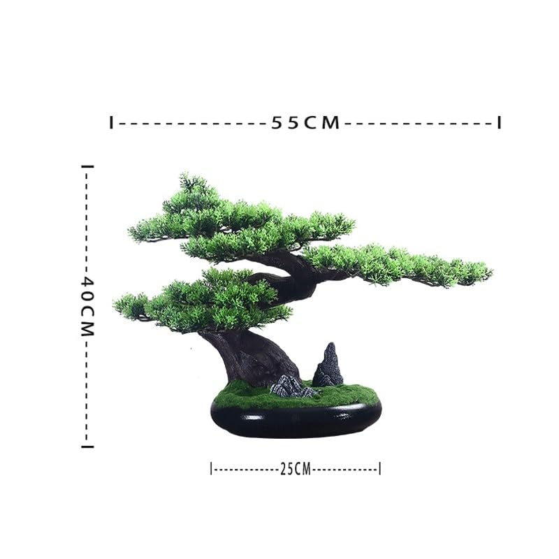 Bonsaï de salon autoportant avec arbre de simulation haute densité pour meuble de porche