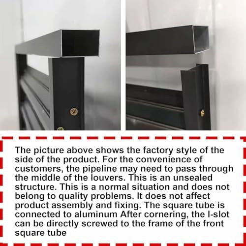 Stylish Weatherproof Aluminum Mini Split AC Cover - Durable Outdoor Heat Pump Protector with Noise Reduction, Flat Design for Shelf & Plant Stand, Functional Accessory