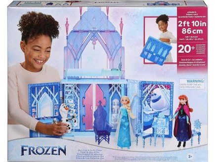 cavernedesjouets Coffret Grand Palais de Glace d'elsa : Hauteur 86cm avec 20 Accessoires - Reine...