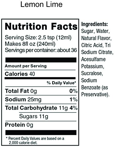 Sodastream 14.8 Fl Ounce Lemon Lime Syrup- Twin Pack #TOP1