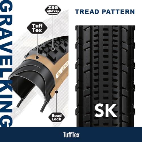 Panaracer Tlr Gravelking Sk Tlr Gravel Tyre In Black And Brown - 700C - 2
