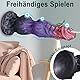 Spritz Dildo Fantasy Alien Dildo Knoten Cum Pferde Horse Dildo mit Spritzfunktion Saugnapf Spritzdildo Monster Tier Squirting Silikon Anal Dildo Groß mit Abspritzen Diloschwanz für Frauen Männer XXL