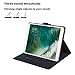 Abacus24-7 Smart Folio iPad Pro 10.5 Case [2017 Model] Auto Sleep-Wake Cover, Multi-Angle Stand and Big Front Pocket - Black