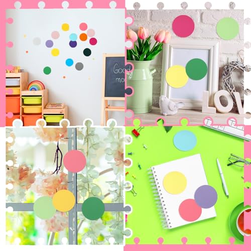 Découpes rondes en papier de couleur pour fabriquer des décorations et collages