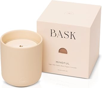 Relaxing Candles for Home by BASK - Scented Candles - Winter Candles - Gifts for Women and Men - Scent Mindful