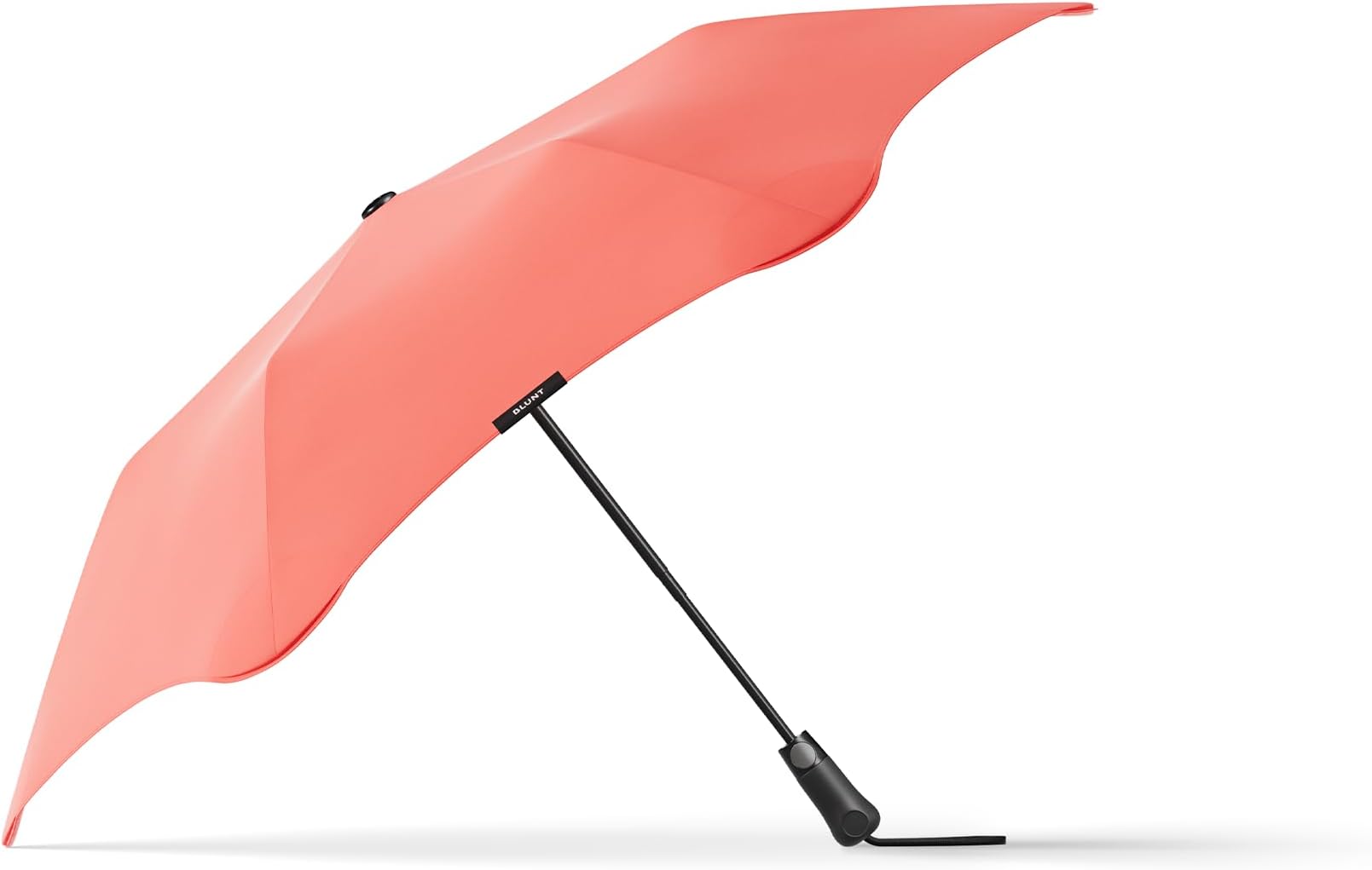 BLUNTBLUNT Metro UV Umbrella – 39" Windproof Umbrella, Compact Travel Umbrella for Wind and Rain, Portable, Heavy Duty, 50+ UPF Protection - Sunset Papaya