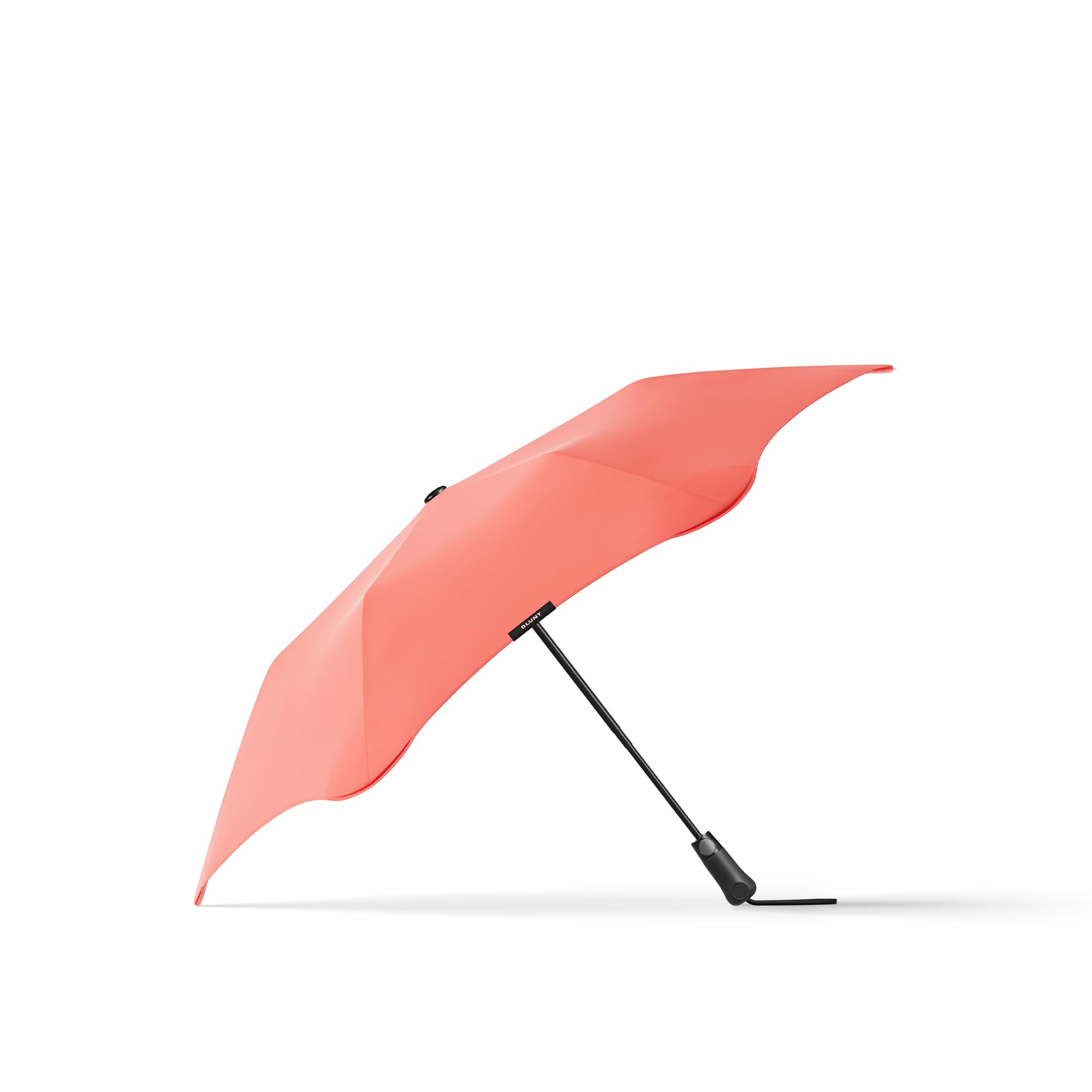 BLUNTBLUNT Metro UV Umbrella – 39" Windproof Umbrella, Compact Travel Umbrella for Wind and Rain, Portable, Heavy Duty, 50+ UPF Protection - Sunset Papaya