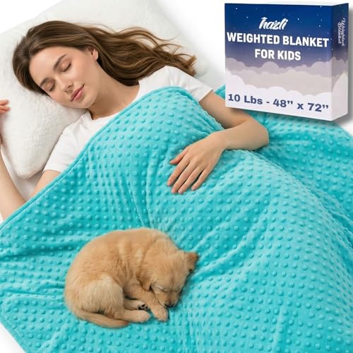 Image of Super Soft Weighted Blanket for Kids with Removable Cover - Children Heavy Blanket for Girls - Kids Weighted Blankets