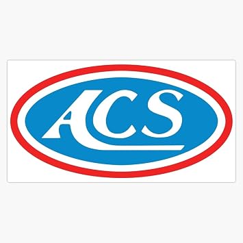 ACS BMX Window Water Bottle Bumper Sticker Decal 5"