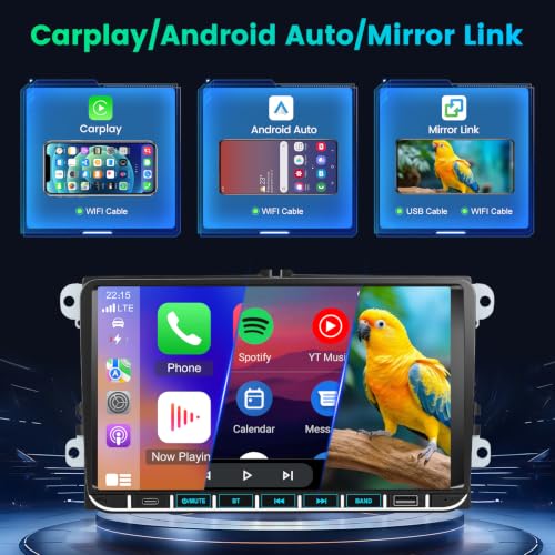 Radio Android de 9 pulgadas para viajar en Golf o Passat con GPS integrado 5