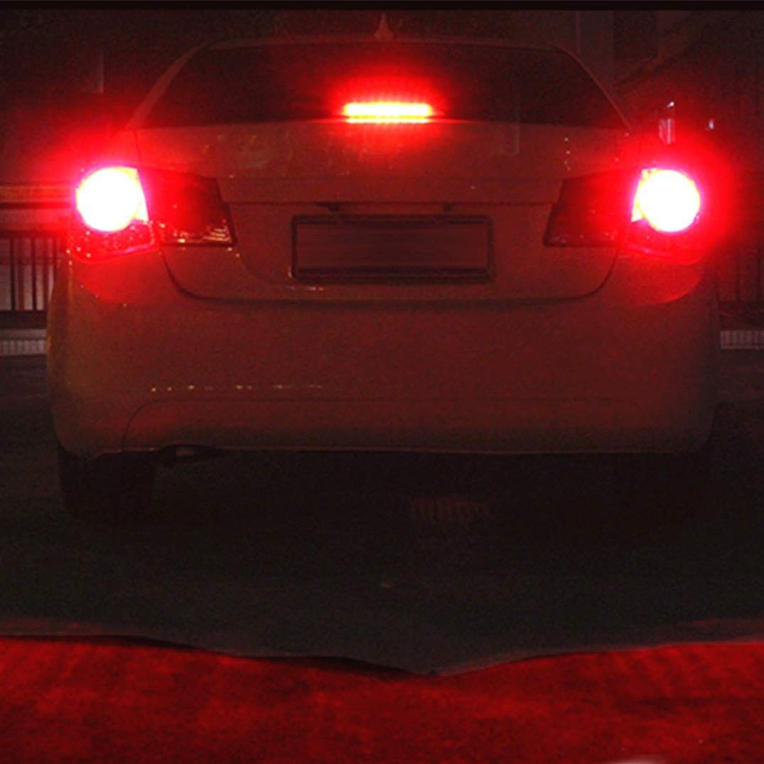 Alla Lighting Xtreme Super Bright BA15S 7506 1156 LED Bulbs High Power COB 72-SMD LED 1156 Bulbs for Turn Signal Brake Stop Tail Light, Pure Red (Set of 2)