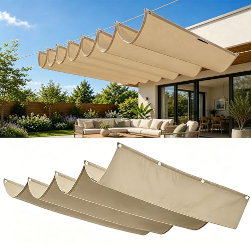 Voile d'ombrage anti-UV et indéchirable 290x330 cm imperméable et résistante au vent - 2